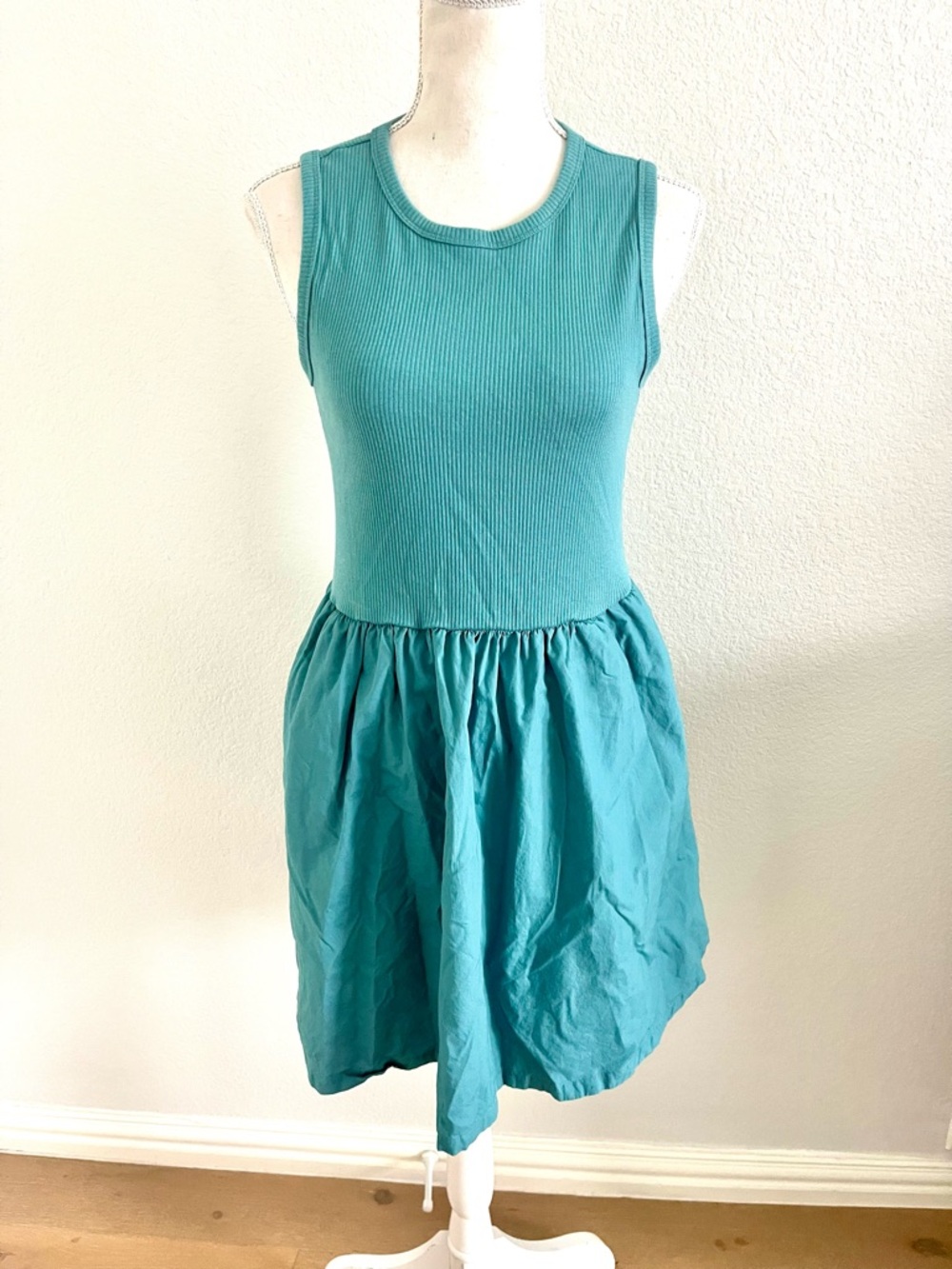 J. Crew Teal Ribbed Top